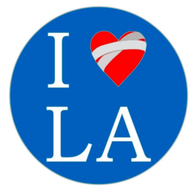 I ❤️‍🩹 LA enamel pin Dodger Blue